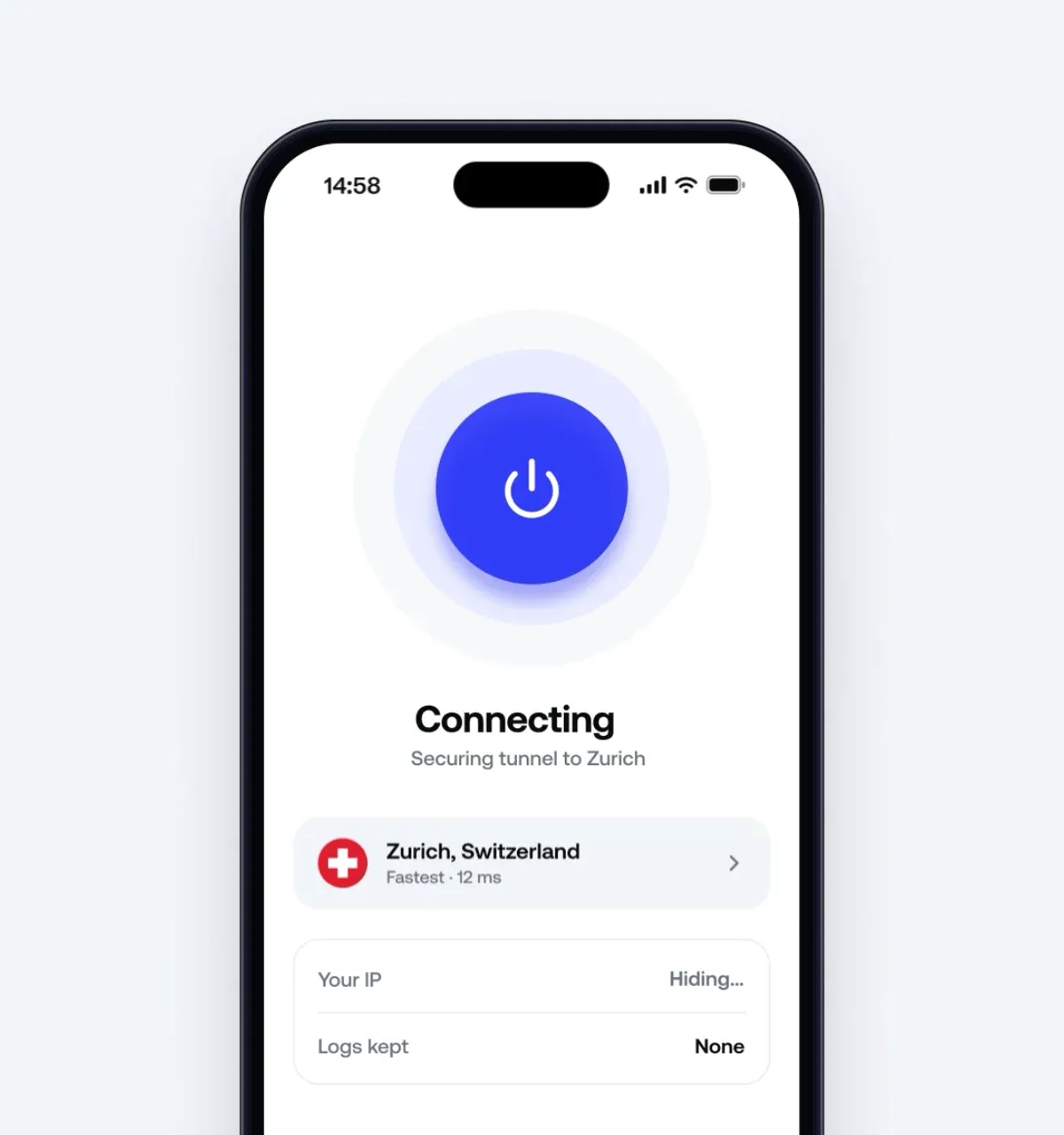 COTI VPN connection preview